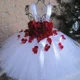 thumbnail image 4 of Vestido de tul con tutú y flores de hortensia para niña, vestido de princesa de hadas, vestido de fiesta de cumpleaños para boda para niña, 4 of 5