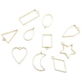 thumbnail image 4 of 10 piezas de mini marcos colgantes de esqueleto hechos a mano jinwen decoración de joyas oro, 4 of 8
