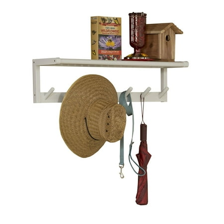 Abingdon Solid Birch Wood Large Peg Rack With Shelf Abingdon Solid Birch Wood Large Peg Rack With Shelf