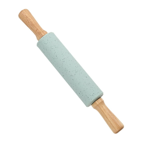 OUNONA Pan Rolling Pin Family Baking Tool 38x5.5x5.5cm Blue