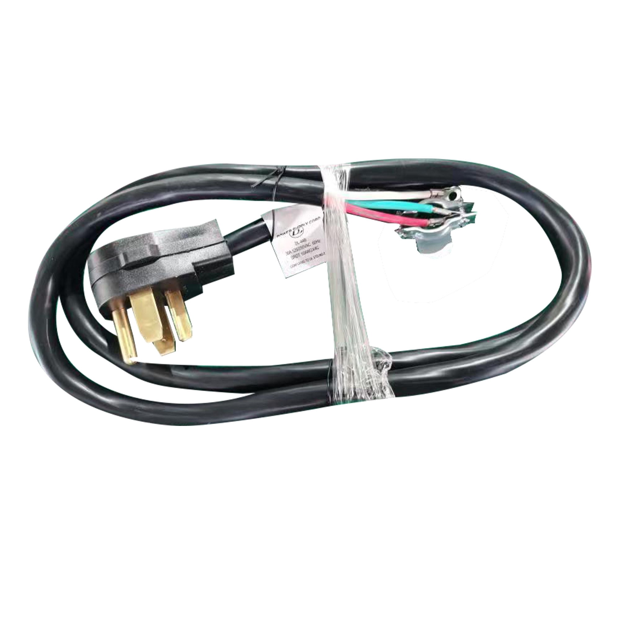 Equator Advanced Appliances 4-Wire Dryer Equator 30A 6 ft 4-Prong Dryer Power Cord Black