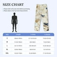 thumbnail image 4 of Lsque Elegant Butterflies And Pearls Print Men's Pajama Pants, Lounge Pant - Comfortable Home Wear,Elastic Waistband, Stylish Design-Large, 4 of 9