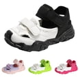 thumbnail image 2 of GiLiling Kids Closed-Toe Sport Sandals, Breathable Mesh Synthetic Upper Dual Adjustable Straps, Non-Slip Thick Sole Outdoor Summer Footwear (Black, 4-4.5 Years), 2 of 7