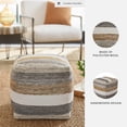 thumbnail image 2 of Signature Design by Ashley Josalind Handwoven Pouf Ottoman, Multicolored, 2 of 5