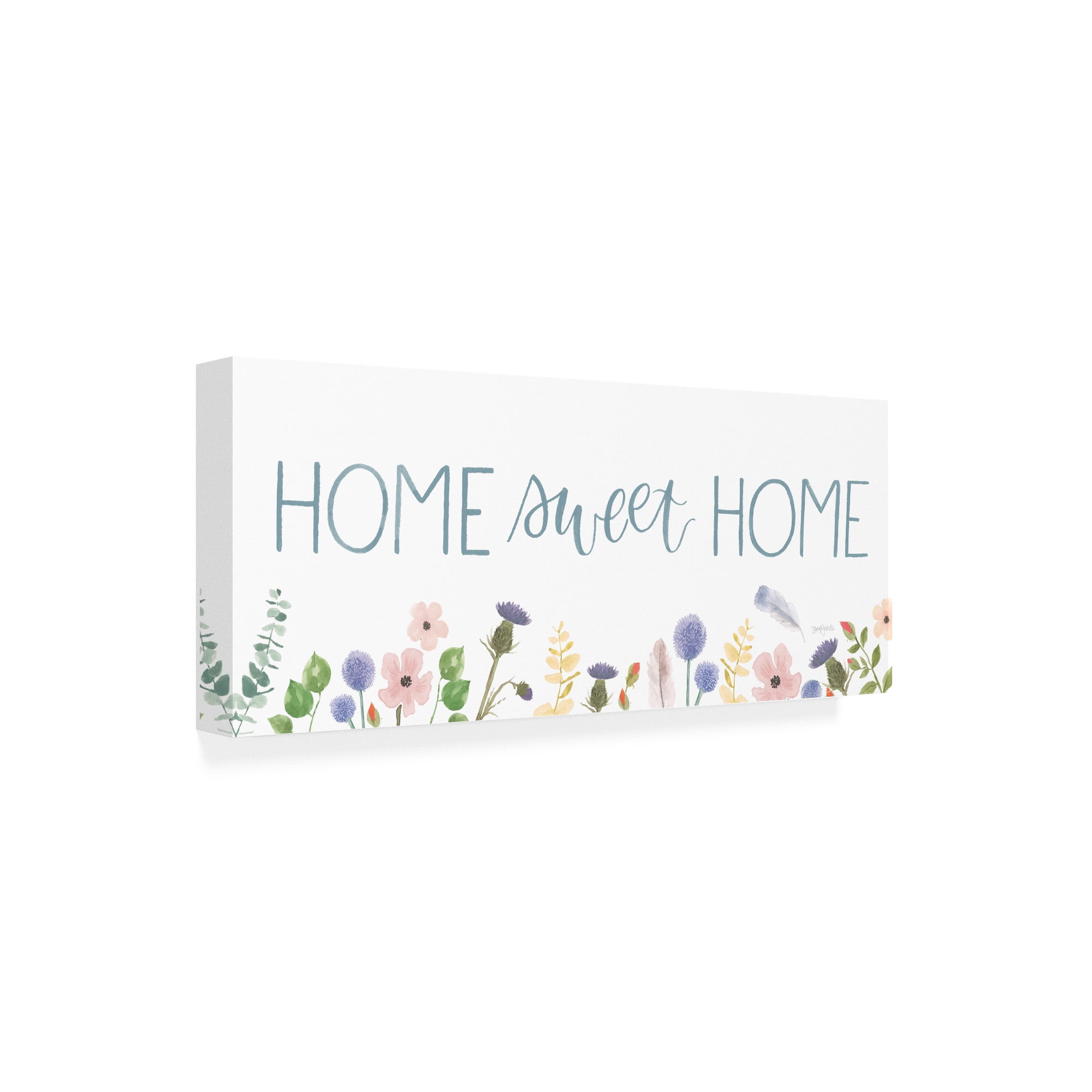 Trademark Fine Art 'Spring Sentiments IV on White' Canvas Art by Jenaya Jackson
