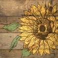 thumbnail image 2 of Stimson, Diane 26x26 White Modern Wood Framed Museum Art Print Titled - Rustic Sunflower 1, 2 of 4