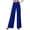 Blue, variant on Women's Pants, Women Casual High Waisted Social Dance Pants Wide Leg Versatile Flowy Trousers for Elegant Performance and Daily Wear S