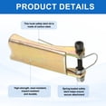 thumbnail image 4 of 2Pcs Hook Safety Latch Kit, 2.5"x 1" Carbon Steel Towing Receiver Hitch Replacement for Clevis Truck Trailer Crane Towing Lifting Hook (0.1" Thick, 2 Ton), 4 of 7