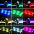 thumbnail image 4 of 4xRGB LED Car Interior Accessories Floor Decorative Atmosphere Strip Lamp Lights, 4 of 14