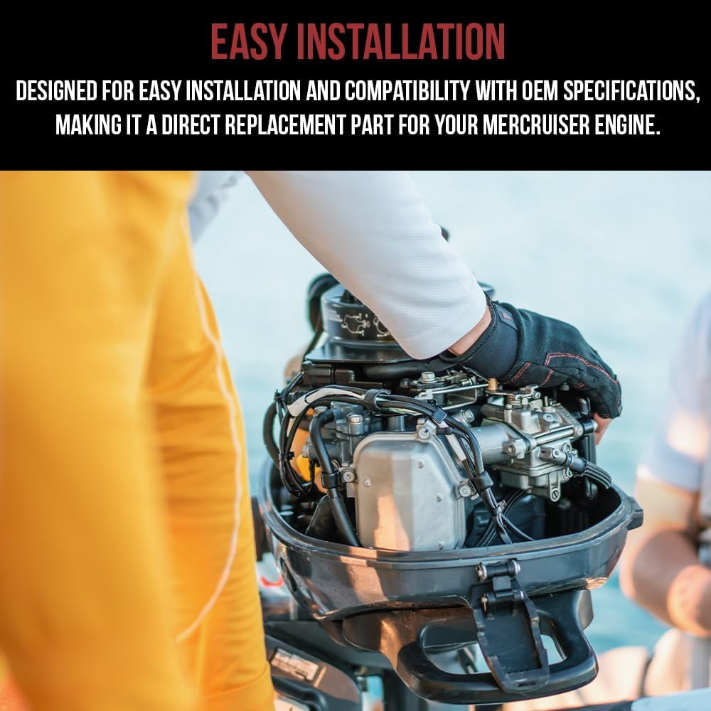 FASWORX 393-9459Q1 Tune-Up Kit Ignition Distributor Cap/Rotor/Condenser, and Points for Mercruiser