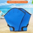 thumbnail image 4 of sunsanly 1 Pair Swimming Webbed Gloves Water Resistance Training Men Women Beginner Aquatic Fitness Diving Swim Hand Fins Paddles Swimmer Gear, 4 of 8