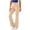 1_Khaki, variant on Yoga Pants for Women with Pockets Workout High Waist Stretch Flare Leggings with Two Pockets 1_Brown L