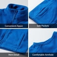 thumbnail image 5 of LittleSpring Boys Girls Fleece Vest for Kids Sleeveless Jackets Zip Up Outerwear 2-10 Years, 5 of 6