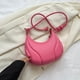 thumbnail image 3 of Bolso Bandolera para Mujer Gran Capacidad PU Saddle Make Up Cosmetic Bag (Rose Red), 3 of 9