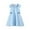 Blue, variant on Tiijoy Girls School Uniform Polo Dress Sleeveless Mesh Casual Dress for Kids, Sizes 3-4