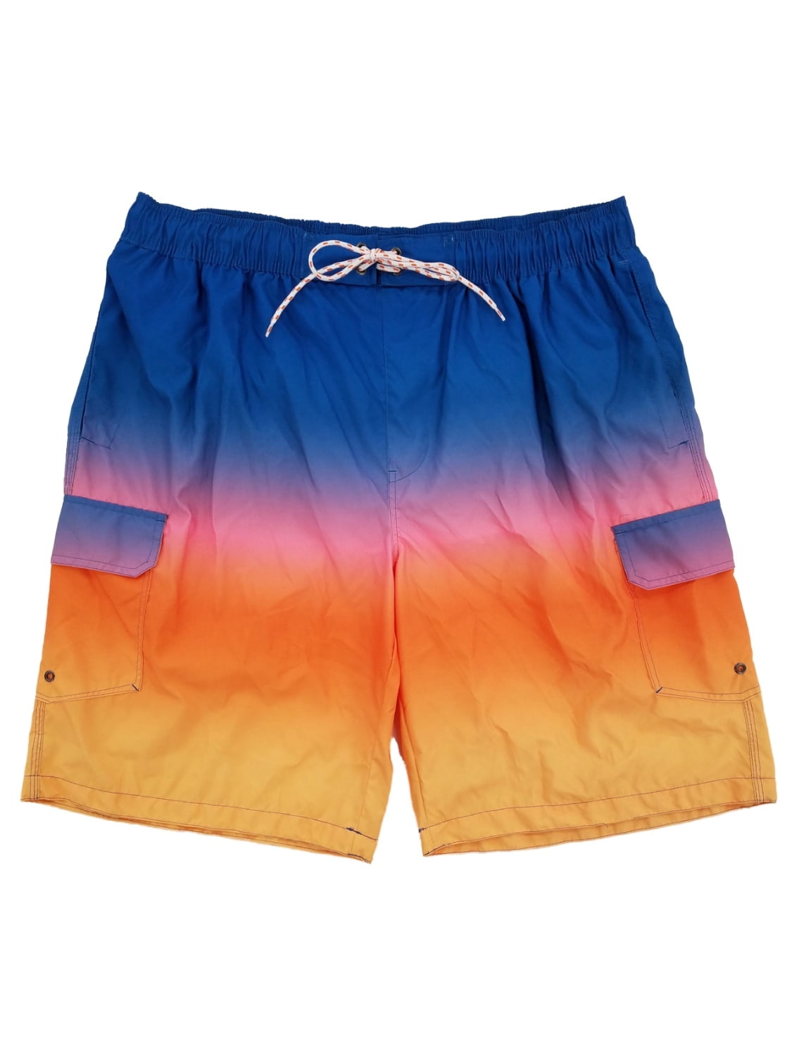 Adults Fishing Shorts Drawstring Lightweight Board Shorts California Beach Sunset