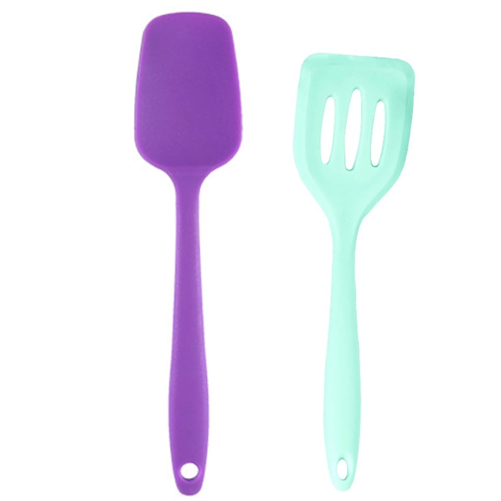 2 Piece Mini Kitchen Utensil Set Silicone Kitchen Tools with Spatulas