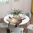 thumbnail image 5 of Happy Groundhog Day Round Tablecloth for 36-44 Inch Tables,Fitted Table Cover with Elastic Edge,Funny Cute Animal Spring Pastoral Waterproof Outdoor Table Cloth Protector for Patio Garden Dinner, 5 of 9