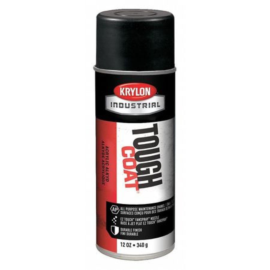 KRYLON A03725007 Rust Preventative Spray Paint, Black, SemiFlat, 12 oz