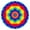 Rainbow Tie Dye-1, variant on Rainbow Tie Dye Mandala Pattern Round Fitted Tablecloth with Elastic Edge,Dining Table Cover Waterproof,Outdoor Round Tablecloth for Camping,Dining,Indoor and Outdoor