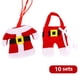 thumbnail image 1 of Soporte para vajilla Tenedor de Navidad Cuchara Bolsa Vajilla de Navidad Decoración de bolsillo Decoración de mesa, 10 juegos AweSitey JJ14690-01B*10, 1 of 5