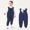 Blue, variant on Baby Overalls Toddler Snowsuit Kids Padded Overalls Puffer Ski Bib Baby Snow Pants Button Front Placket Adjustable Shoulder Straps Quilted Padding Winter Outdoor Play Blue 70