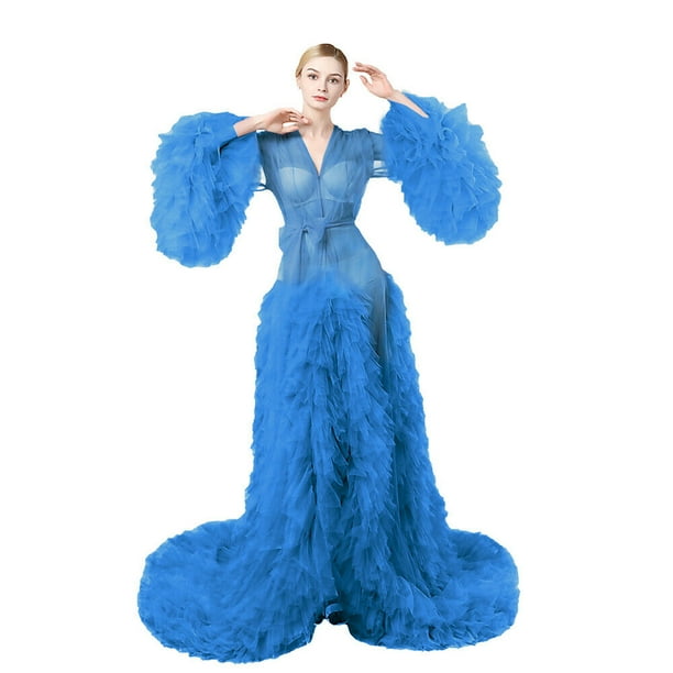 tulle robe for photoshoot