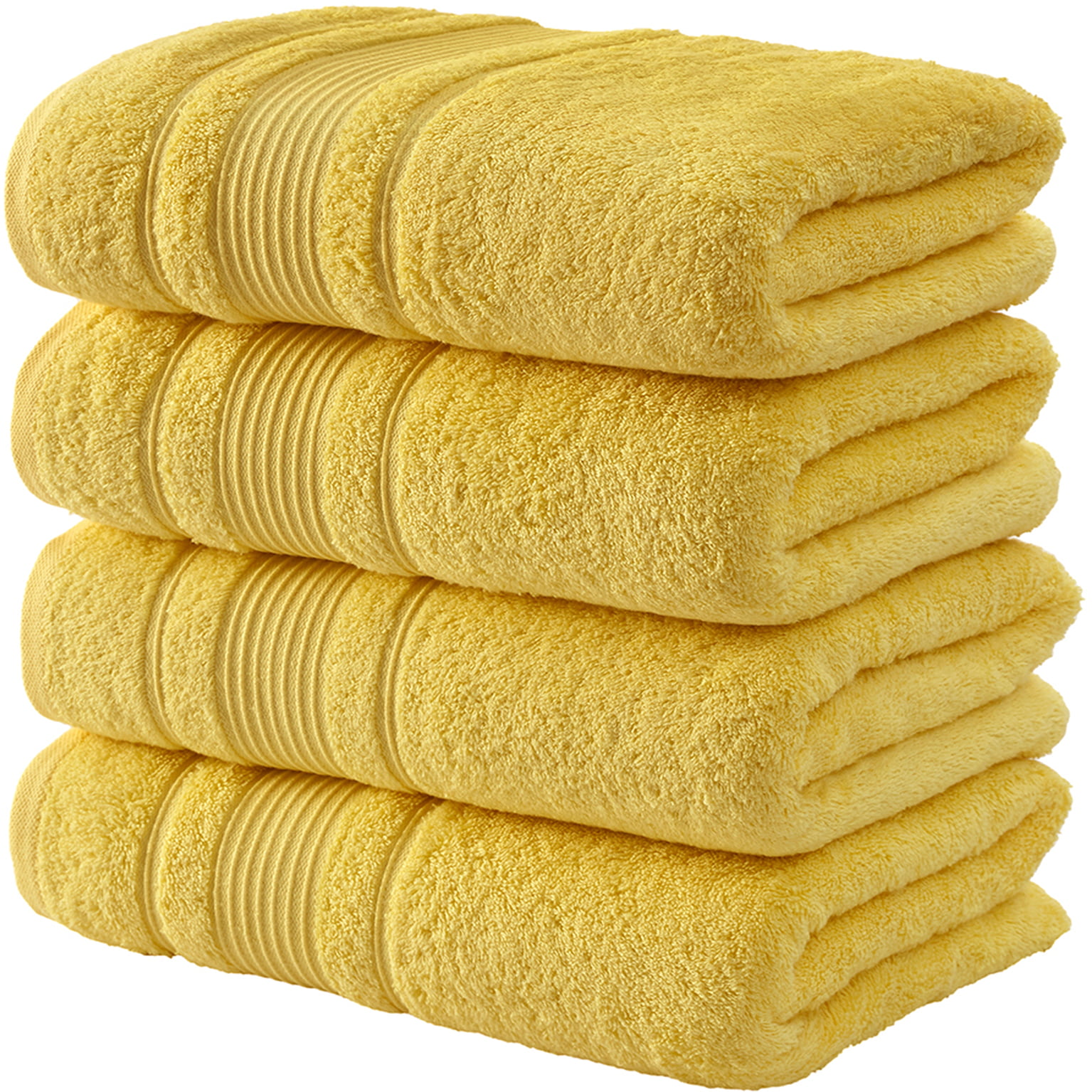  Qute Home Juego de 4 toallas de baño, 100% algodón turco de  alta calidad para baño, de secado rápido, suaves y absorbentes, juego  incluye 4 toallas de baño (negro) : Hogar y Cocina