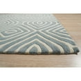 thumbnail image 3 of EORC ME106BL8X10 Hand-Tufted Wool Modern Tufted Stripes Rug, 8' x 10', Blue Area Rug, 3 of 5
