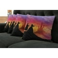thumbnail image 5 of Ambesonne Fantasy Throw Pillow Cover 4 Pack, Prince Cartoon Castle, 16", Multicolor, 5 of 5
