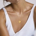 thumbnail image 3 of Alexcraft Initial Heart  Necklace for Women | 14K Gold Plated Initial Charm Necklace A-Z Pendant Necklace | Trendy Heart Letter Necklace Gold Jewelry Gift for Women, 3 of 7