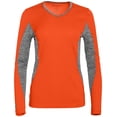 thumbnail image 3 of Holloway Sportswear S Womens Stellar Shirt Orange/Graphite Heather 222727, 3 of 4