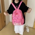 thumbnail image 2 of UJNDER Ice Cream Series Backpack for Girls Cute Academia Style Daypack for Students with Lightweight Korean Design High School Backpacks,02_Pink,Mid, 2 of 9