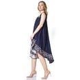 thumbnail image 3 of Sakkas Alexis Embroidered Long Sleeveless Floral Caftan Dress / Cover Up - Black - One Size, 3 of 5