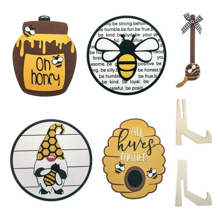 

Bee Decoration Festival Bee Festival Desktop Layered Tray Decoration Ornament Wooden Decoration Air Fryer Pan for Oven Small Cookie Pans for Baking Cooking Tray Baking Items Cake Pan Wraps for Even