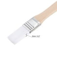 thumbnail image 3 of Uxcell 0.6" Width Small Paint Brush Nylon Bristle with Wood Handle Painting Tool, White 10 Packs, 3 of 5