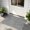 Ash Gray, variant on Front Door Mat, Bluish Green Solid Color Door Mat Outside Entrance TPR Backing, Minimalist Vintage Linen Texture Washable Non Slip Entryway Rug for Kitchen Indoor/Outdoor 16x24 Inch