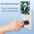thumbnail image 3 of Panda LED Square Night Light - Small and Bright Square-shaped LED Night Light for Bedroom, Bathroom, and Hallway - Compact Plug-in Nightlight with Auto on/Off Sensor, 3 of 6