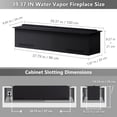 thumbnail image 2 of 39.37-inch Water Vapor Electric Fireplac with Dual-mode Water Supply System，3D Realistic Flame,Remote/Touch Control for Timer,Dimmable, 2 of 8