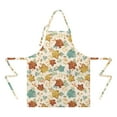 thumbnail image 2 of Autumn Fall Leaves Pattern Apron-Garden Aprons for Women with Pockets-Cotton Linen Waterproof Kitchen Cooking Gardening Aprons Adjustable for Kitchen,Cooking,BBQ and Salon 33"x27", 2 of 7