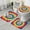 Colorful Rainbow Tie, variant on Red White Tie Dye Spiral Pattern Bathroom Rugs Sets 3 Piece,Toilet Cover Set,Absorbent Non Slip Bathroom Mats Sets with U-Shaped Contour Rug Toilet Rug Set