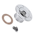 thumbnail image 1 of ZheElen Billet Aluminum Aircraft Style Fu-el Cell Ga-s Cap Cap Easy To Install Durable Silver, 1 of 6