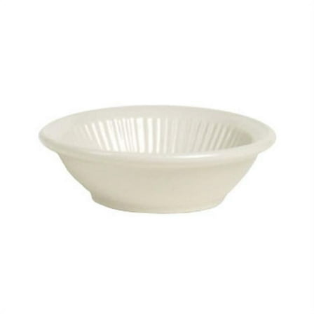 Tuxton China HED-043 Hampshire American 4.38 in. Embossed Fruit Dish - White  - 3 Dozen