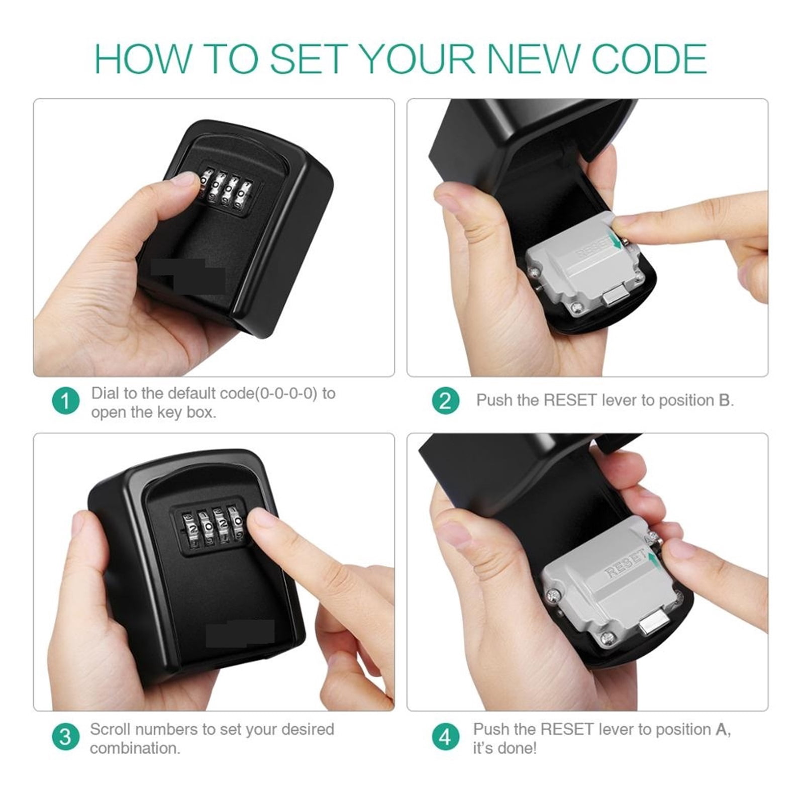 Key Safe Box Outdoor,Password Key Box Decoration Key Code Box Key Storage Lock Box Wall Mounted Password Box Outdoor Key Safe Lock Box ,Security and Anti-Theft