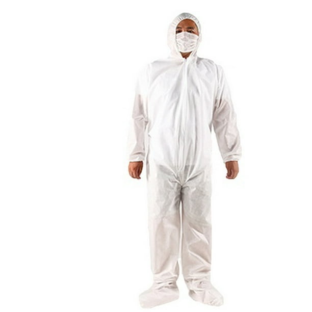 Unisex Medical Disposable Protective Suit Hooded Coveralll
