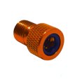 thumbnail image 2 of Orange Presta Valve Adapter Converts Presta Valves to Schrader Valve Use, 2 of 3