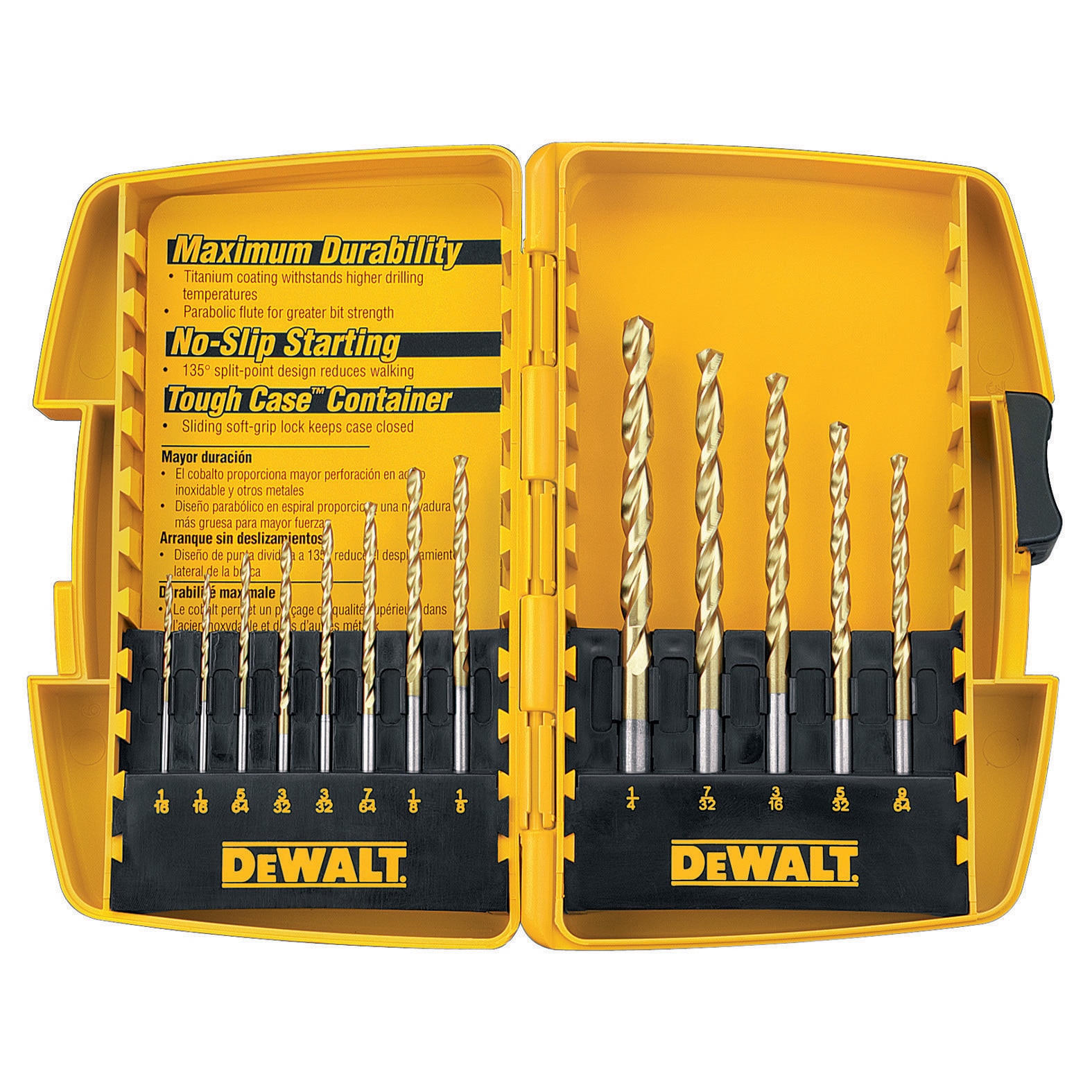 Dewalt DW1363 13 Piece Titanium Drill Bit Set