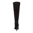 thumbnail image 3 of THALIA SODI Womens Black Stretch Gore V-Notch Cushioned Comfort Rajel Pointed Toe Stiletto Zip-Up Boots Shoes 9 M, 3 of 4