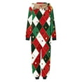 thumbnail image 5 of Mifsaly Family Matching Christmas Pajamas Sets Xmas Snowflake Print Hooded Christmas Adult Onesie Pjs for Women Men Cozy Soft One Piece Sleepwear Long Sleeve Bodysuit 2025 Holiday Festival Homewear, 5 of 6