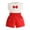 Girls Summer Outfits-Red, variant on TOWED22 Girls Summer Clothes 2 Piece Set for Toddler Baby Girl 1-9Y Square Neck Thin Strap Top & Floral Shorts(Sky Blue,12-18 M)